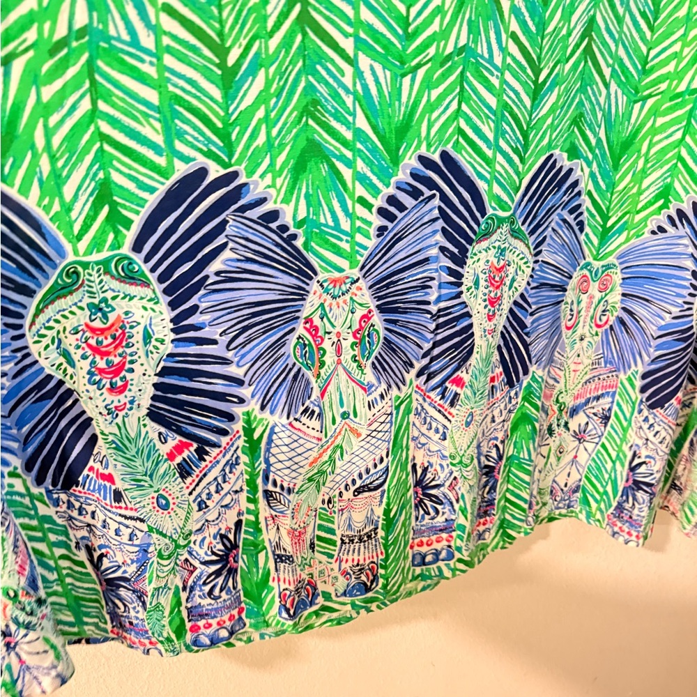 Lilly Pulitzer Ruari Skirt Green Costa Verde size L - Picture 6 of 12